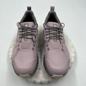 On Running Cloudflyer Waterproof Sneakers Fig Shadow Purple Womens 10